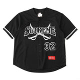 Supreme Swords Baseball Jersey T-Shirt Black
