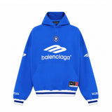 Balenciaga Polo 3B Football Hoodie Blue