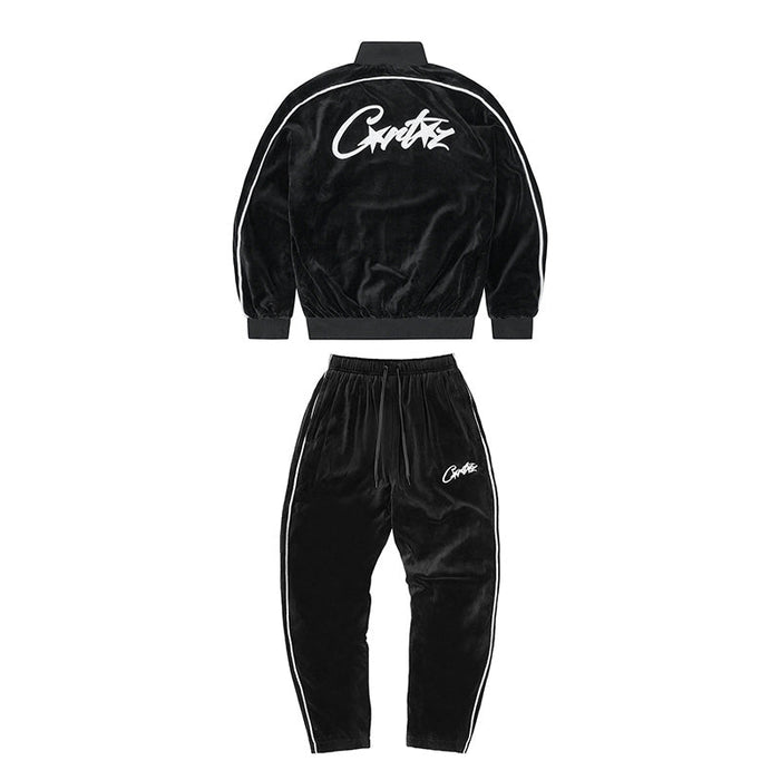 Corteiz Velvet Set Black